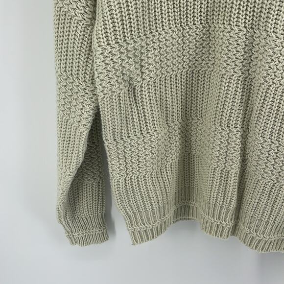 Vintage Saugatuck Dry Goods multi-knit fisherman's sweater sz L - Picture 3 of 7